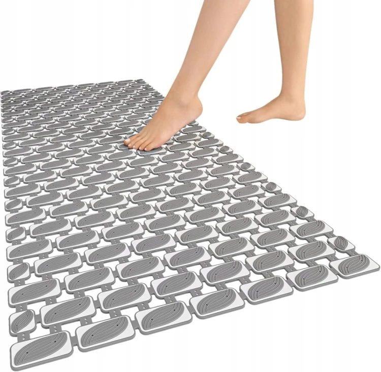 Mata łazienkowa dywanik prysznicowa do wanny antypoślizgowa 90 x 40 cm