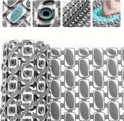 Mata łazienkowa dywanik prysznicowa do wanny antypoślizgowa 90 x 40 cm