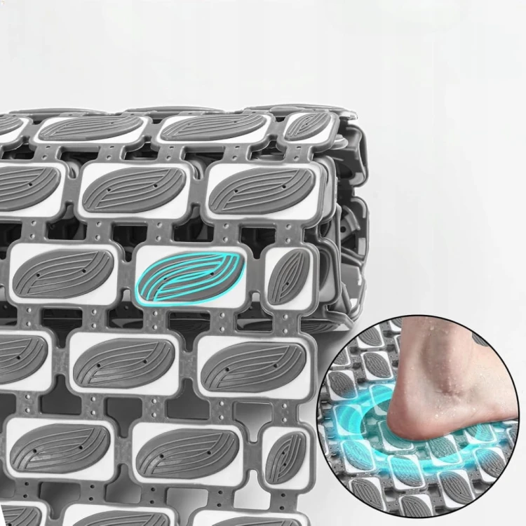 Mata łazienkowa dywanik prysznicowa do wanny antypoślizgowa 90 x 40 cm