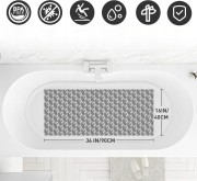 Mata łazienkowa dywanik prysznicowa do wanny antypoślizgowa 90 x 40 cm