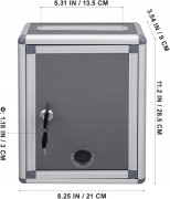 Skrzynka pocztowa na listy do głosowania biura, szkoły szpitala hotelu