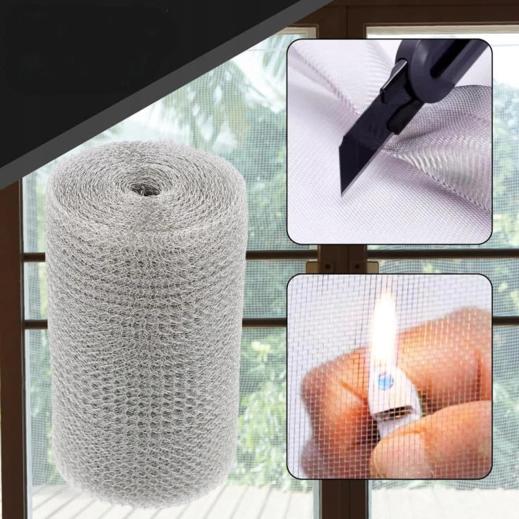 Siatka miedziana ochronna elastyczna 9m x 12,7cm ochrona roślin