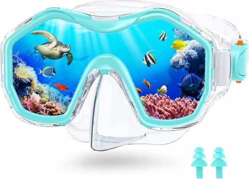 Maska do Nurkowania dla Dzieci Anti-Fog Okulary do Pływania 180 Panorama
