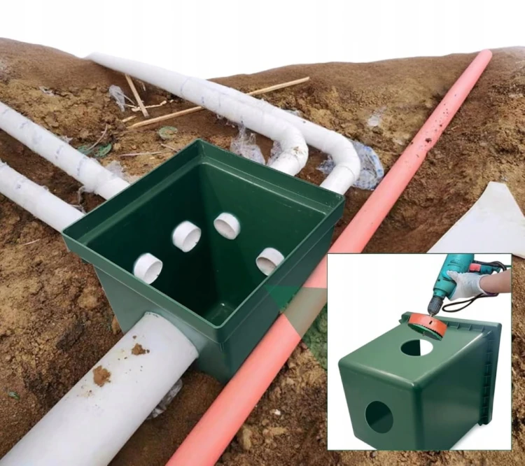 2x Gniazdo studnia rewizyjne na kable 500 x 500 właz