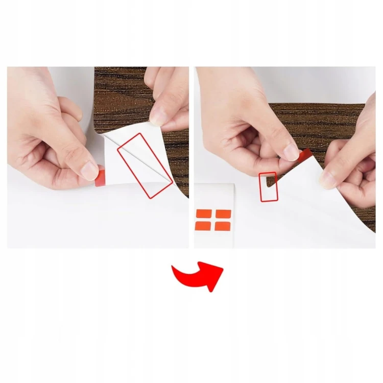 16x Samoprzylepne płytki panele PVC do podłóg ścian imitacja drewno 90x15cm