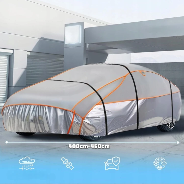 MRWIZMS Wzmocniona plandeka samochodowa 400-450 cm