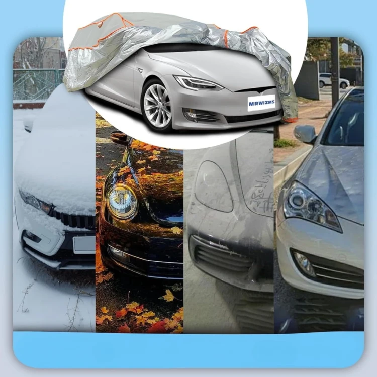 MRWIZMS Wzmocniona plandeka samochodowa 400-450 cm