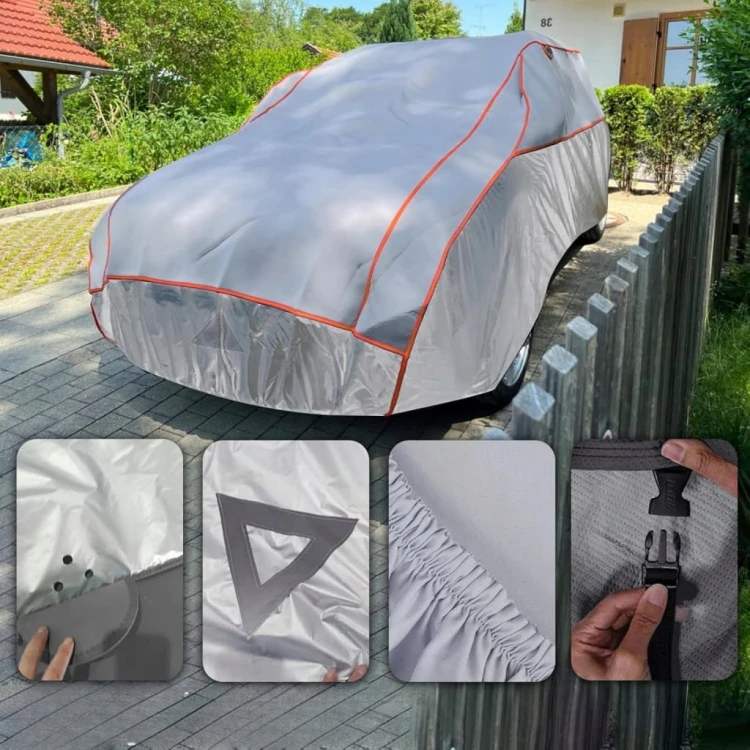 MRWIZMS Wzmocniona plandeka samochodowa 400-450 cm