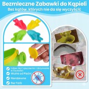 DUŻY ZESTAW ZABAWEK DO KĄPIELI zabawki do kąpieli wody basenu wanny