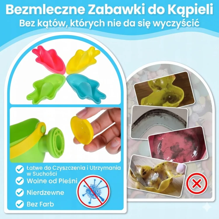 DUŻY ZESTAW ZABAWEK DO KĄPIELI zabawki do kąpieli wody basenu wanny