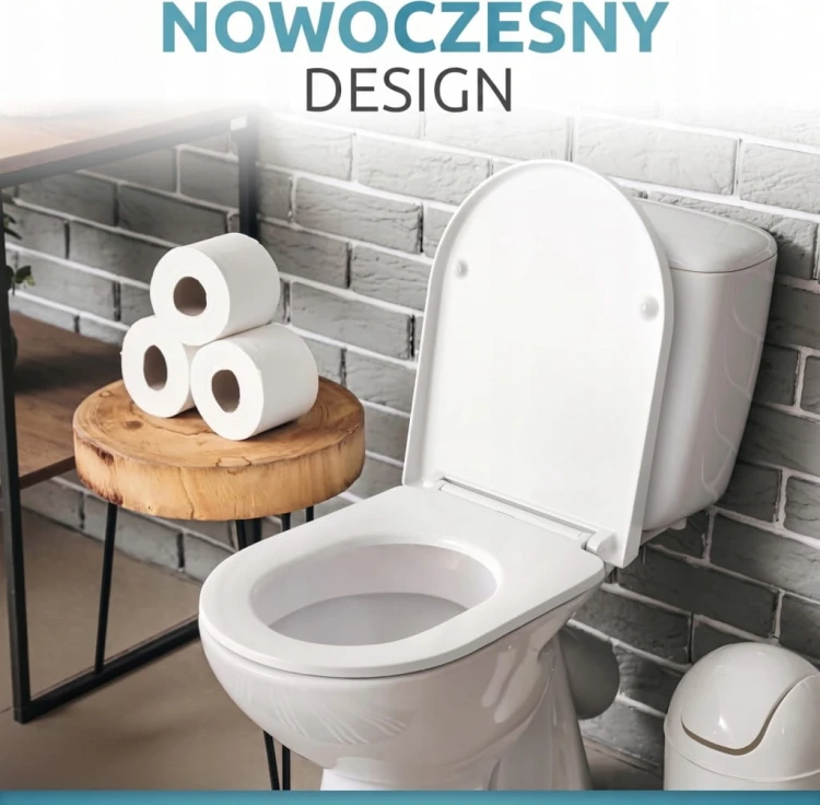 Deska sedesowa wolnoopadająca Antybakteryjna slim
