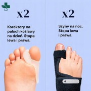Separator SZYNA na haluksy Korektor na haluksy 2 opakowania po 2szt.